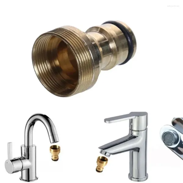 Torneiras de cozinha indústria casa torneira adaptador conector bronze dourado macho rosca mangueira acessórios adaptador montagem substituições