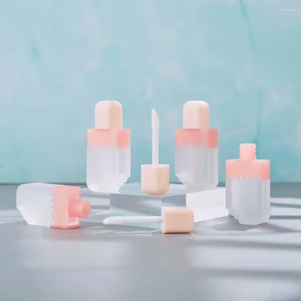 Бутылки для хранения глазури для губ Упаковочный материал Розовый тюбик DIY Принадлежности для макияжа Блестящая бутылочка Контейнер из АБС-пластика