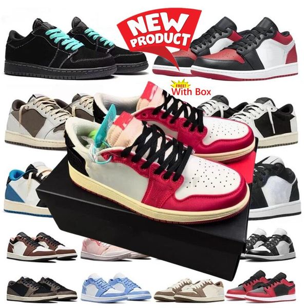 Trophy Room Away 1s Bai Og Canary Running Scarpe da basket da pallacanestro con scarpa a vela Box UNC