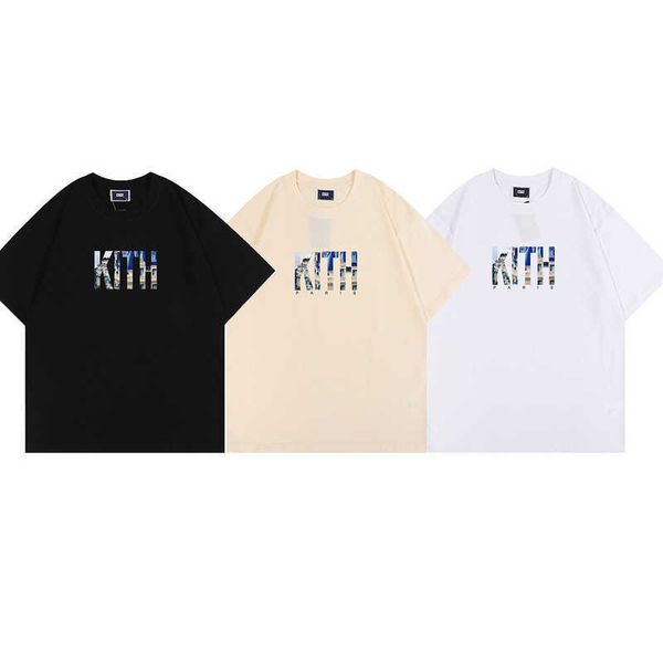 Дизайнерский комплект, новая модная футболка с принтом букв, национальная уличная свободная хлопковая студенческая универсальная мужская летняя футболка с коротким рукавом