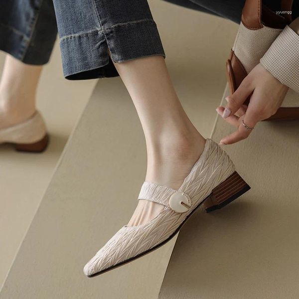 Модельные туфли весна-лето, удобные, мягкие, на низком каблуке, женские школьные туфли Мэри Джейн на платформе, женские винтажные туфли в японском стиле для девочек
