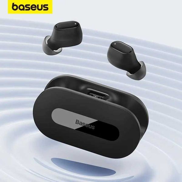 Fones de ouvido de telefone celular Baseus Bowie EZ10 TWS Fone de ouvido Bluetooth 5.3 Fone de ouvido sem fio Carga rápida Mini in Ear Earbuds Sports Headset 0.06s Baixa latência Q240321