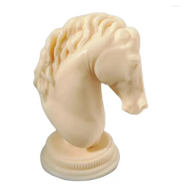 Moldes de cozimento Cabeça de cavalo estátua vela molde de silicone busto equitação escultura arte estatueta animal poney molde m358