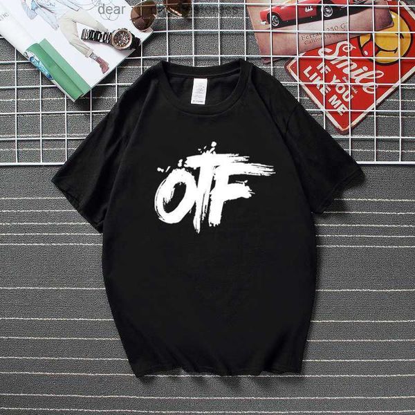 T Shirt Moda Tasarımcısı Sadece Marka Marka Yaz Ailesi T-Shirt Otf Kola Erkekler Lil Durk Hip Hop Matkap Tee Üstler Yüksek Kaliteli Pamuk Grafik Gömlek Erkek Giyim