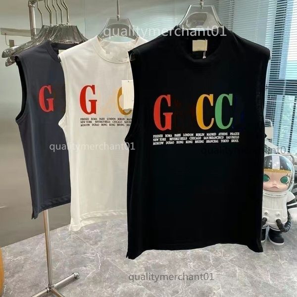 Maglietta firmata senza maniche cool elegante Canotta Uomo Italia Milano marchio di abbigliamento di lusso gioca donna uomo estate traspirante Canotte tees gesù maglietta 4xl taglia asiatica