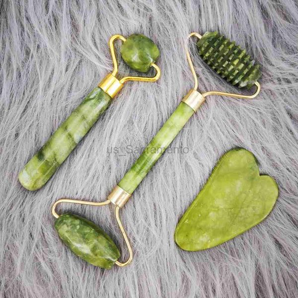 Gesichtsmassagegerät, natürlicher Jade-Roller, Gesichtsmassagegerät, Gua Sha Jade-Gesichtsmassagegerät, Anti-Falten und Verbesserung der Gesichtsschönheit, Hautpflege-Werkzeug 240321