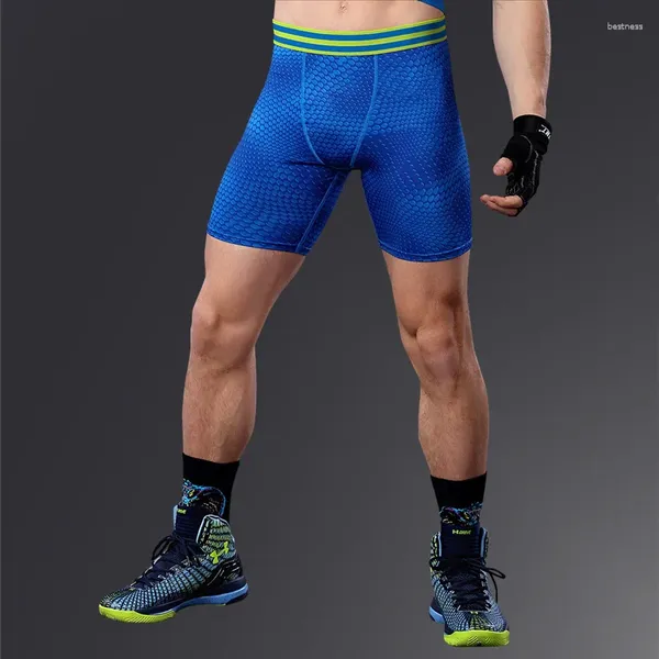 Männer Shorts 2024 Casual Männer Einfarbig Elastische Kurze Hosen Männliche Fitness Kompression Enge Europäischen Stil Spandex Mittlere Taille