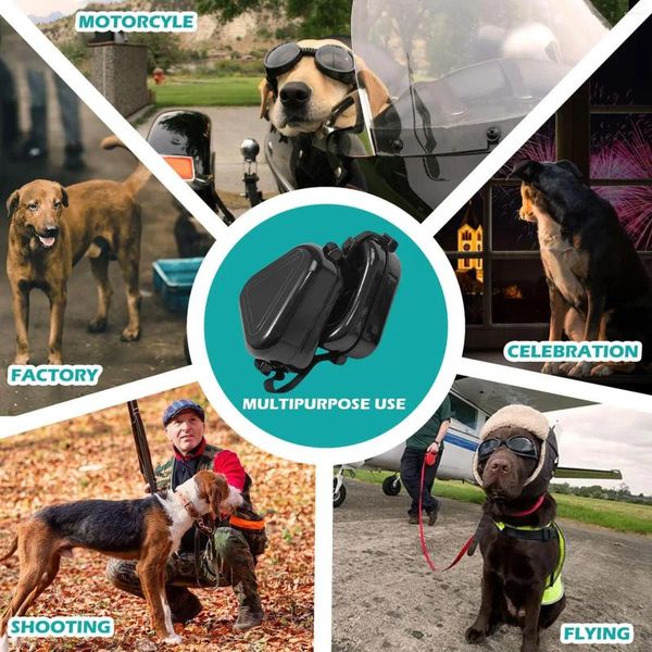 Abbigliamento per cani Anti Noise Earbulini per animali domestici Mediocogne di protezione delle labbra Riduzione del comfort di caccia e tiro W2F5