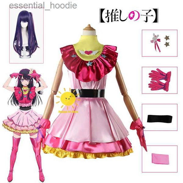 cosplay Costumi anime Hoshino Ai gioco di ruolo OSHI NO KO uniforme di ruolo Lolita dress Hoshino Ai parrucca viola Festa di Halloween Cos girlC24321