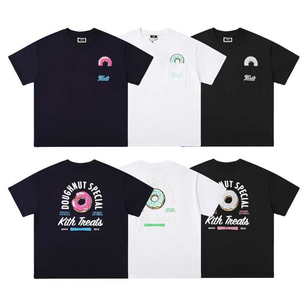 Designer Kith Donut Kurzarm Sport und Freizeit Paare Same Style Academy Youth Instagram