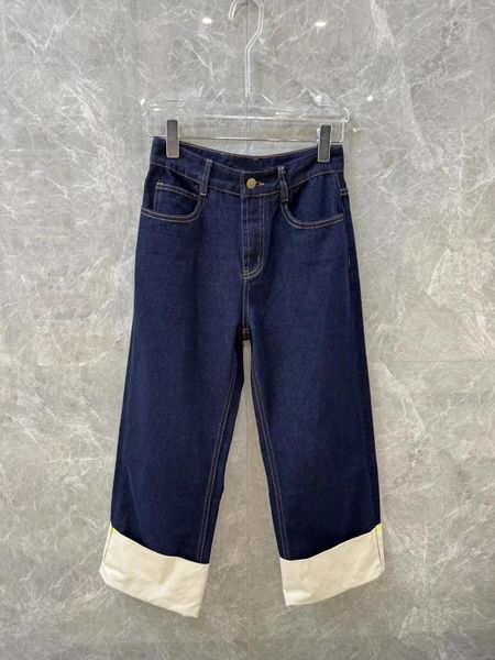 Frauen Jeans 2024 Frühling Casual Denim Hosen Für Frauen Hohe Qualität Chic Luxus Gerade Tutu