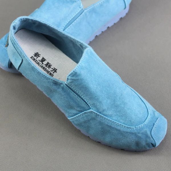 Schuhe 2019 Sommer neuer Stil Frauen Singles Schuhe Alte Peking Stoff Schuhe Denim Canvas Schuhe +reine handgestickte Innensohle heiß heiß