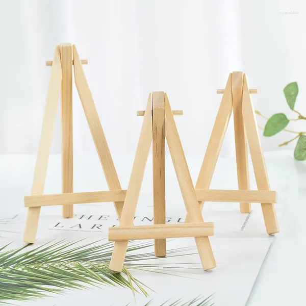 Decorazione per feste 5 pezzi Mini cavalletto in legno con cornice Po Display Cavalletti Tavolo da matrimonio Numero Segno Supporto per carta Bambini Pittura Decorazioni per la casa