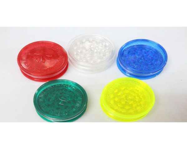 40mm60mm Tütün Öğütücü 2layer Plastik Bitki Öğütücü Duman Dedektörleri Papa Sigara içme Boruları Akrilik Duman Boruları Öğütücüler Jryzt1571794