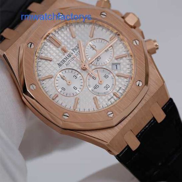 Relógio de pulso Tourbillon AP Epic Royal Oak Time 26320OR Relógio masculino em ouro rosa 18k Relógio esportivo mecânico automático Relógio mundialmente famoso Conjunto completo de luxo com diâmetro de 41 mm