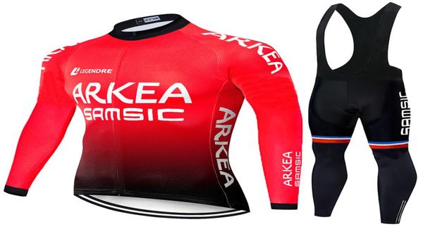 Maglia da ciclismo invernale Set 2020 Pro Team ARKEA Abbigliamento da ciclismo in pile termico Ropa Ciclismo Invierno Pantaloni da bici in jersey MTB kit4178934