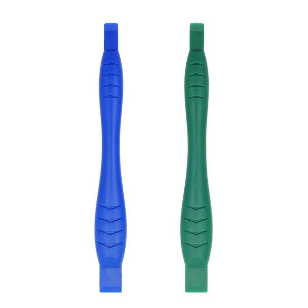 Reparaturwerkzeuge 118 mm blau grüner Kohlenstofffaser-gehärteter Kunststoff doppelseitiges Hebelwerkzeug zum Öffnen von Crowbar-Spudger für Mobiltelefon-Tablet-PC-DRO-OTUPQ