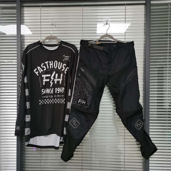 Combinazione di pantaloni e ATV del Motocross Team MX, set di magliette sportive tascabili da fuoristrada da corsa, tuta da cross