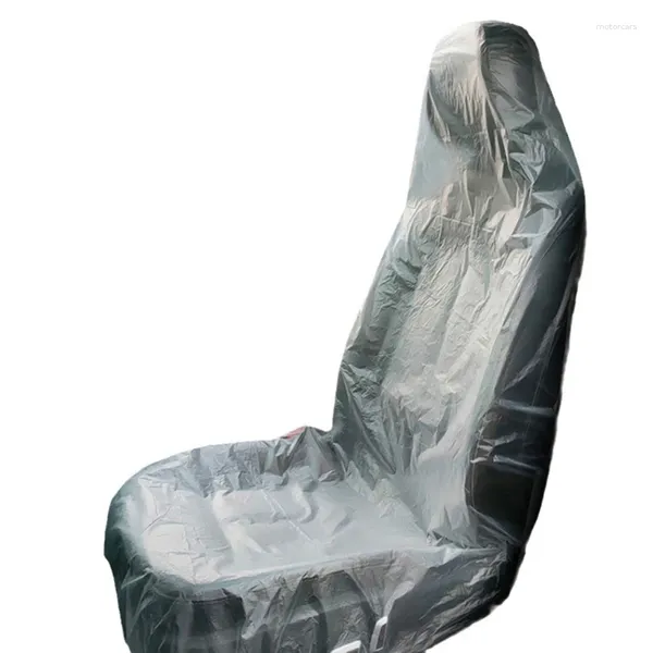 Чехлы на автомобильные сиденья 100 шт., прозрачный чехол на стул, одноразовый автомобиль