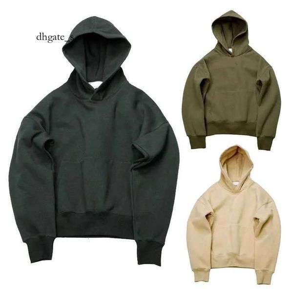 Cosplay No String Heavyweight Fleece Shoulder Drop Pullover Blank Streetwear Hoodi Unisex Stickerei Hoodie Custom Cut and Sew