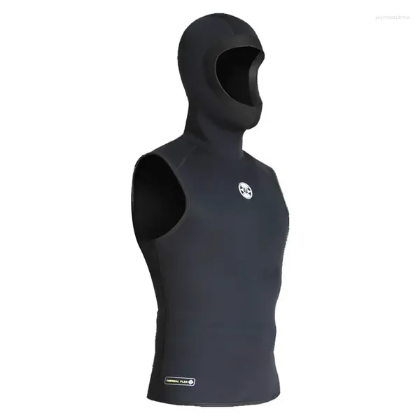 Costume da bagno da donna Canotta da immersione calda con cappuccio da 3 mm Canotta da surf senza maniche Slinx con gilet diviso in copricapo