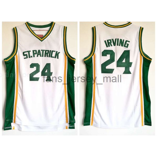 Schulbasketball St 24 Patrick Kyrie Irving Jersey 11 Chino Hills Huskies 2 Lonzo Ball 1 Lamelo Ball Weißgrüne Uniform