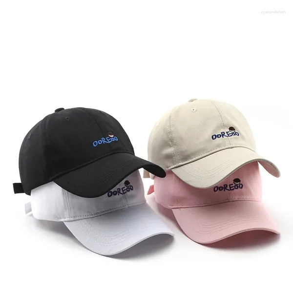 Bonés de bola chapéus versão coreana do alfabeto masculino e feminino beisebol ao ar livre na moda protetor solar casal