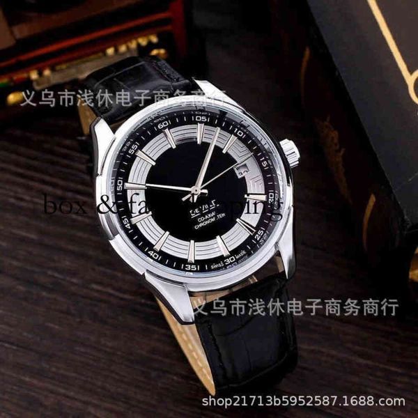 Relógios Wristwatch Designer de moda de luxo masculino Marca Europeia Diefei Leather Watch com três calendários de agulha Segundo correndo totalmente Mont 53