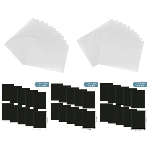 Sacos de armazenamento 20 pçs / set Resealable Envelopes Plásticos Bolsos Forte Ímã Folha para DIY Dies Selos Adesivo Stencil Organização 2024