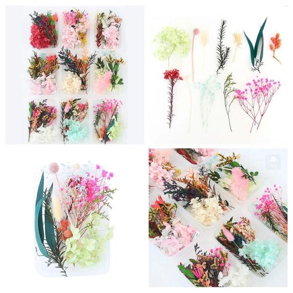 Fiori decorativi eterni Vita Pacchetto materiale di fiori secchi Festival Peonie di seta Bouquet di fiori