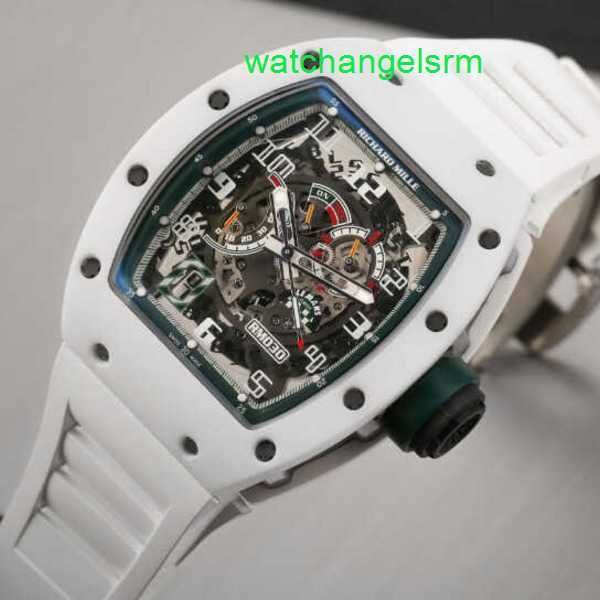 RM Uhr Schweizer Uhr Taktische Uhr Rm030 Weiße Keramik Le Mans Limited Edition Mode Freizeit Business Sport