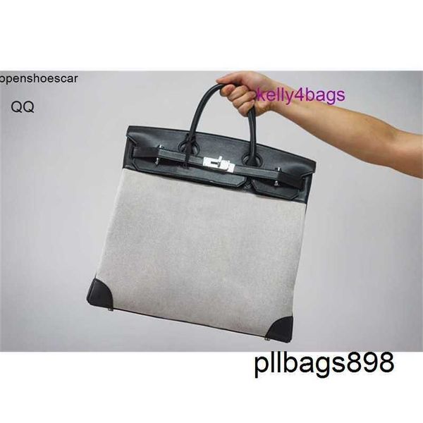 Totes Handtasche 40cm Tasche Hac 40 Handgemacht Top Qualität Togo Leder Herren Großhandel Herren Markendesigner Qualität mit Canvas-Liniennaht mit Logo qq