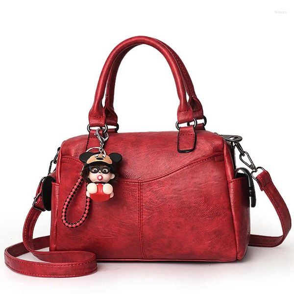 Bolsas de ombro de luxo feminino 2024 moda europeia e americana bolsas grande capacidade couro macio saco do mensageiro feminino