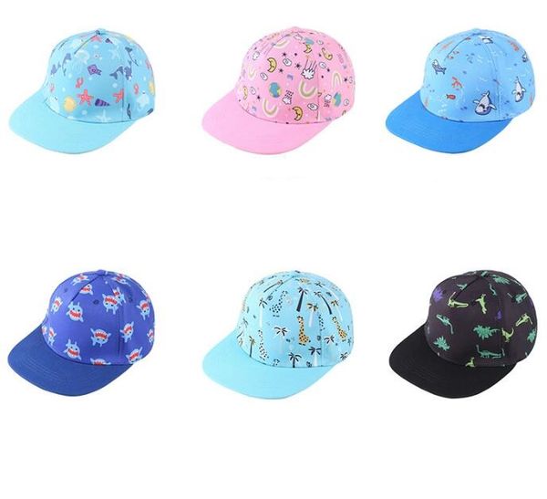 Mode Cartoon Kinder Baseball Cap Sommer Sonnenhut Cartoon Baby Ball Hüte Kindervisor Cap