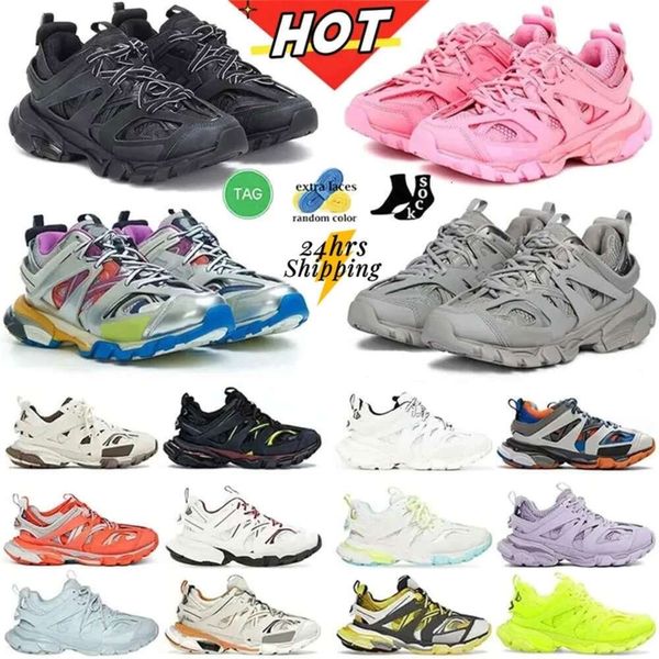 scarpe track 3 3.0 3XL Paris Uomo Donna triple s Scarpe casual Calzino Bianco Nero Sneakers retro track 9 9.0 Tess.s.Scarpe da ginnastica in pelle gommata con plateau stampato in nylon