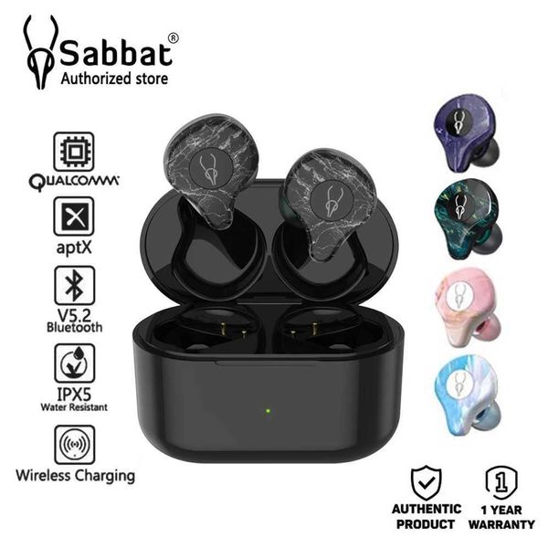Fones de ouvido de telefone celular Sabbat E12 ultra TWS sem fio Bluetooth em fones de ouvido esportivos Bluetooth 5.2 suporte de emparelhamento automático aptx fones de ouvido sem fio hifi Q240321