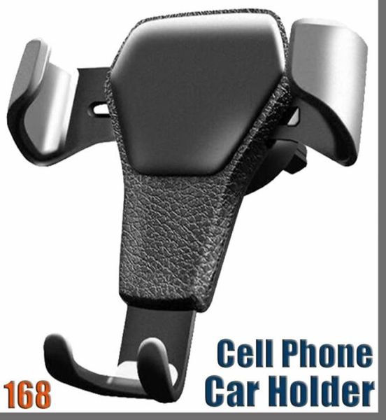 Suporte de carro de gravidade 168d para telefone no carro, clipe de ventilação de ar, sem suporte magnético para celular, suporte de celular para smartphones8025112