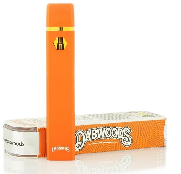 Dabwoods Tek Kullanımlık Boş Vapes Temiz Kasa Ambalajı Şarj Edilebilir 280mAh 1.0ml Buharlaştırıcı 10 Stokta Suşlar 100 PCS