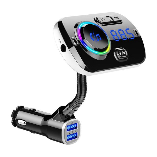 Автомобильное зарядное устройство Bc49Aq Беспроводной комплект Bluetooth Mp3-плеер ЖК-дисплей Ручной вызов Поддержка FM Поддержка 2 мобильных телефонов Прямая доставка Aut Otrpa