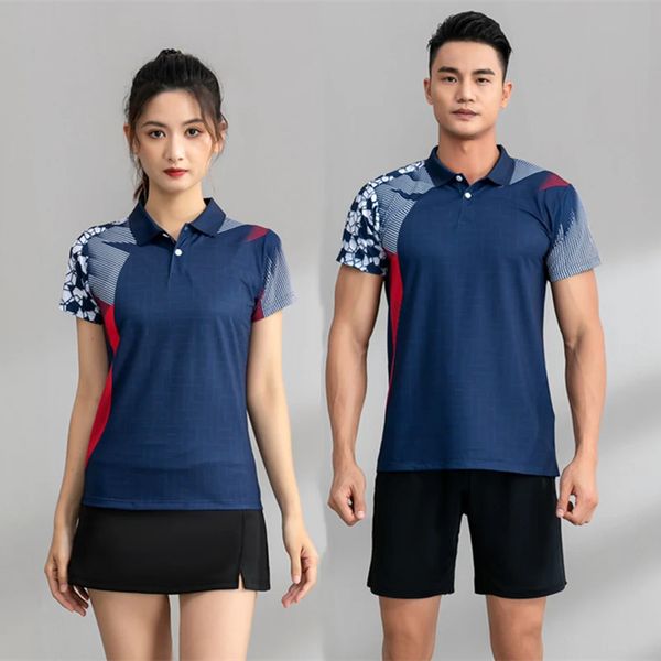 High-End-Tennishemden für Damen und Herren, Badminton-Uniformen, Umlegekragen, Tischtennis-Hemd, Shorts, Skorts, Trainingspolo, Sportröcke 240305