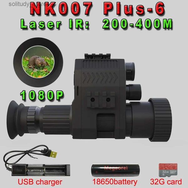 Câmeras de trilha de caça Câmera de caça Megaorei NK007 com telescópio DSLR com zoom digital 4X para visão noturna infravermelha em caça e gravação de vídeo Q240321