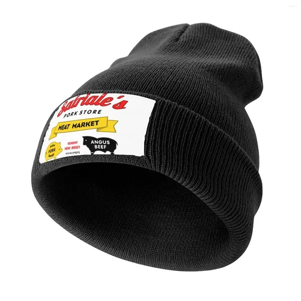 Berets Satriale's Pork Store Strickmütze Streetwear Drop Herren Baseball Damen