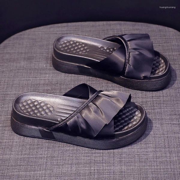 Chinelos muito macios casa soes flip flops menina verão alta plataforma sandálias ortopédicas mulher sapatos femininos