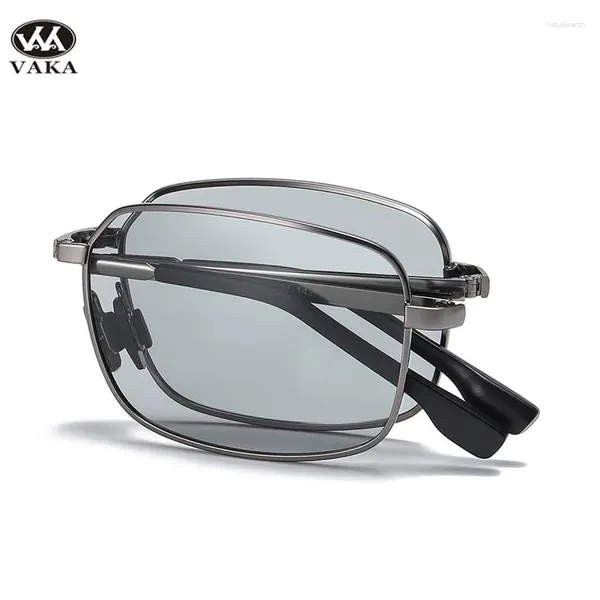 Óculos de sol 2024 moda legal homens masculino polaroid óculos de sol design de marca de alta qualidade oculos podem ser dobrados