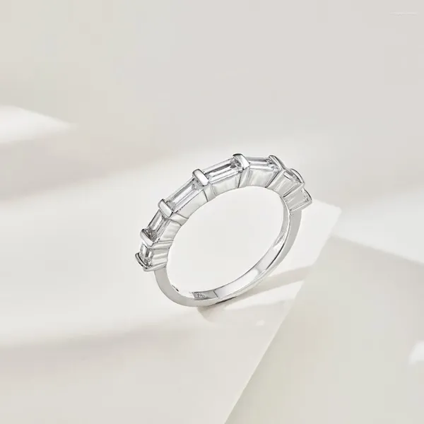 Cluster-Ringe Karachis S925 Sterling Silber Geometrischer Damen-Stapelbarer Passender Ring Für Frauen Kaltes Licht Luxuriös Und Vielseitig