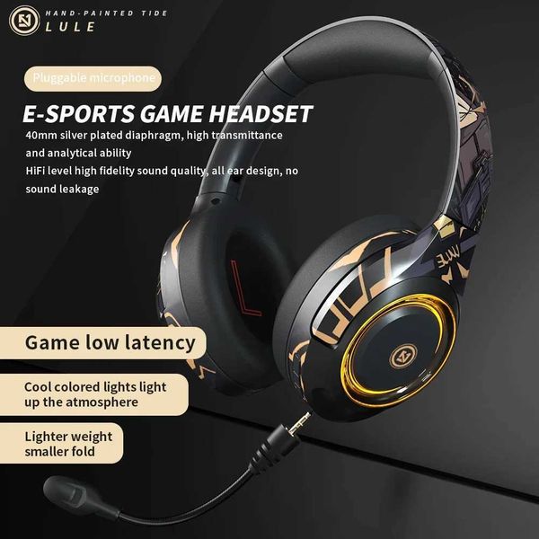 Handy-Ohrhörer A2 Gaming-Headset Studio V5.1, kabellose Kopfhörer, Stereo-Kopfhörer mit Mikrofon, geeignet für Laptop 4, Xbox One, Gamer, Q240321
