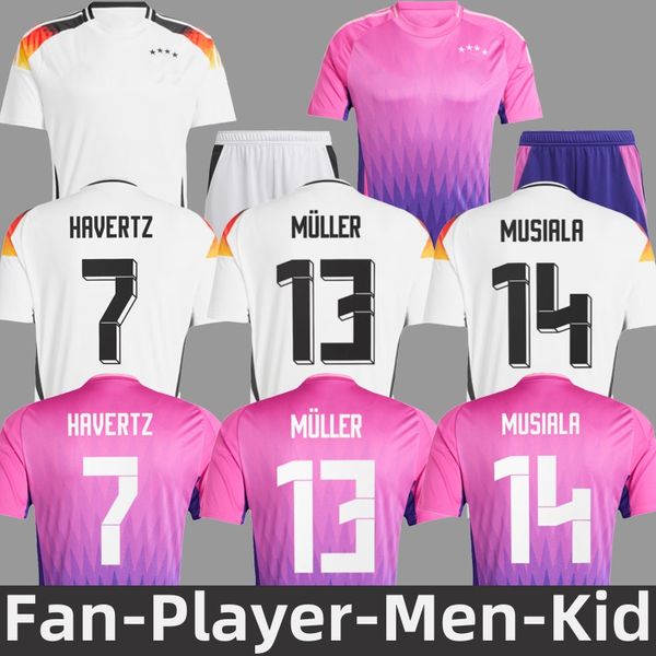 2024 Euro Deutschland Fußballtrikot Fan-Spieler-Version Kinder-Fußballtrikot KROOS Heim-Auswärts-Fußballtrikot KIMMICH HAVERTZ GNABRY MUSIALA SANE GOTEZ WIRTZ MULLER Trikot