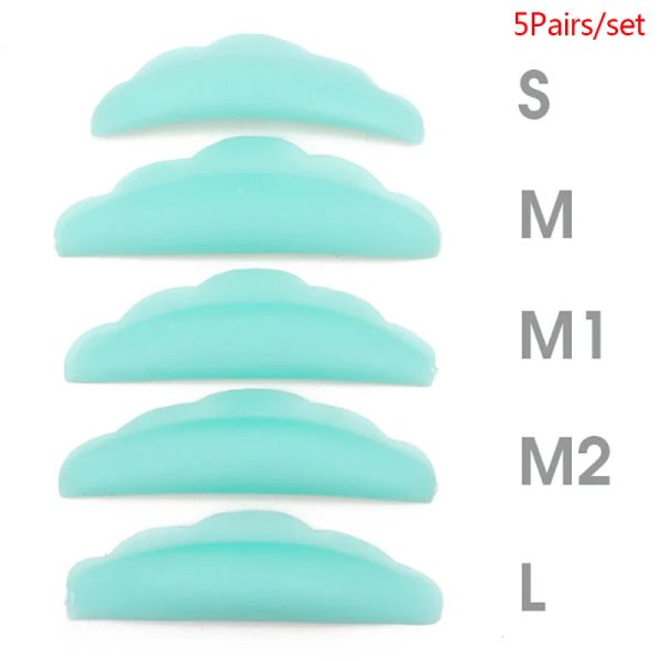 Strumenti 5Pari per ciglia per permesse per permanente silicone aste per ciglia Lift Schermo Patch degli strumenti per ciglia 3D Accessori Applicatore Strumenti Applicatore