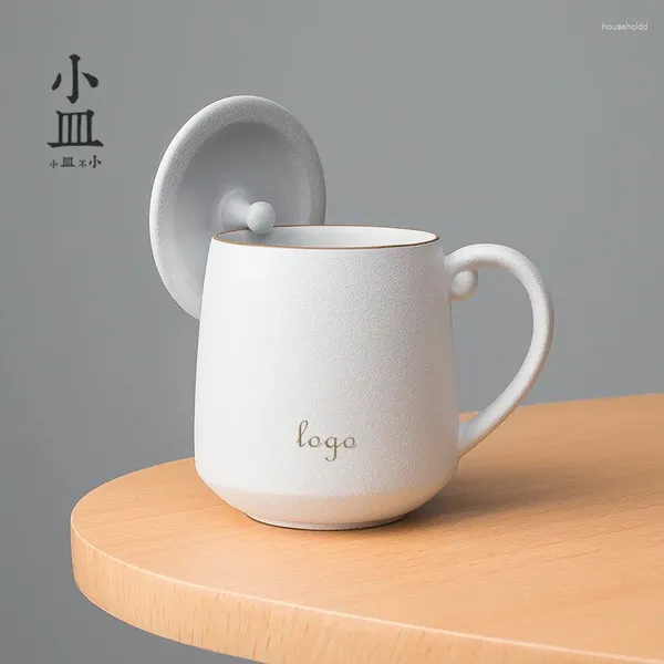 Tazze Tazza in ceramica con coperchio Coppia creativa Regalo pratico Tazza per riunioni in ufficio