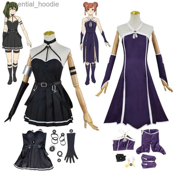 cosplay Costumi anime Ubel Laufen animazione di ruolo Sousou No Frieden Come Girls Guanti da sci Cintura per adulti Halloween Carnival Party SetC24321